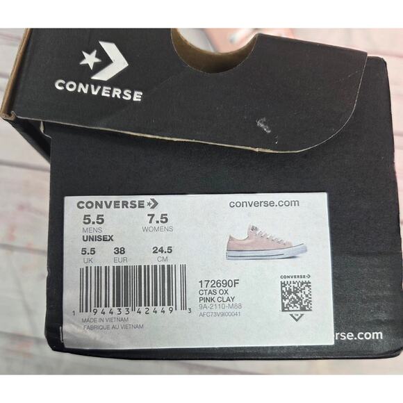 Converse Chuck Taylor All Star OX Canyon Clay Pink Women’s 7.5 - Picture 9 of 9